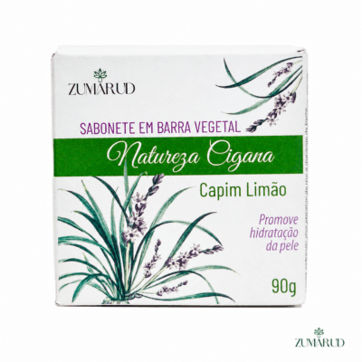 Sabonete de Capim Limão em Barra Vegetal 90g