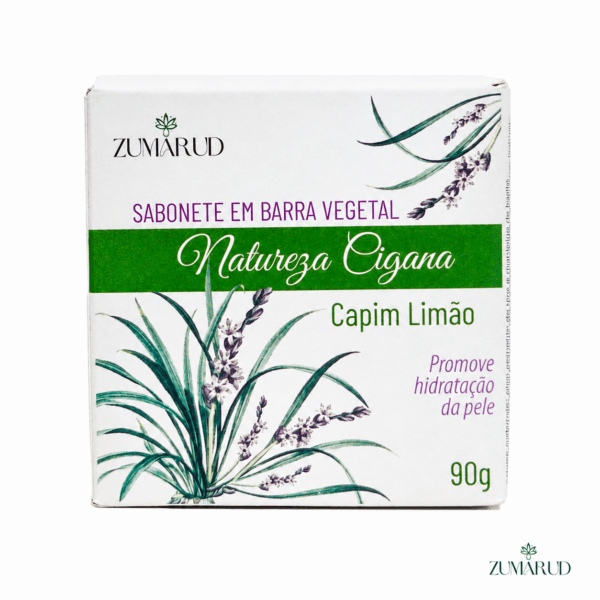 Sabonete de Capim Limão em Barra Vegetal 90g - Imagem 2