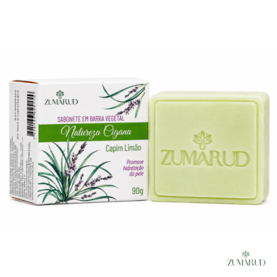 Sabonete de Capim Limão em Barra Vegetal 90g