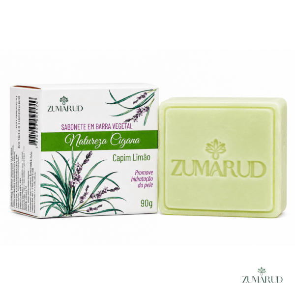 Sabonete de Capim Limão em Barra Vegetal 90g