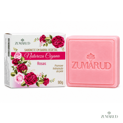Sabonete de Rosas em Barra Vegetal 90g