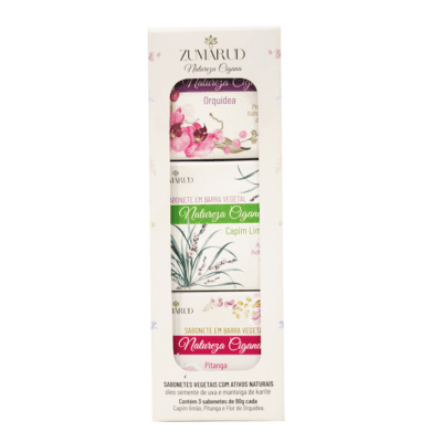Kit Sabonetes em barra vegetal natureza cigana Zumarud